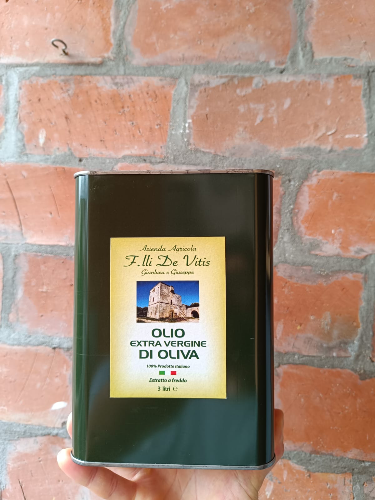 3LT OLIO EXTRAVERGINE DI OLIVA 100% ITALIANO (ZONA SALENTO)