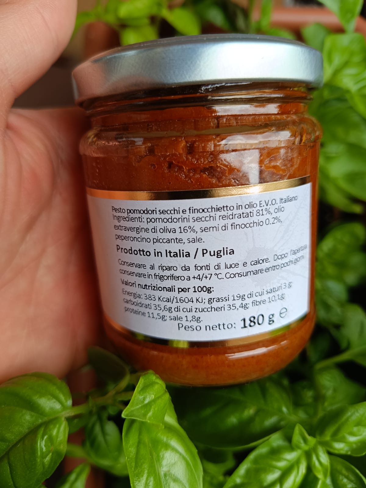 Pesto Di Pomodorini Secchi ,con Finocchieto Selvatico e Peperoncino