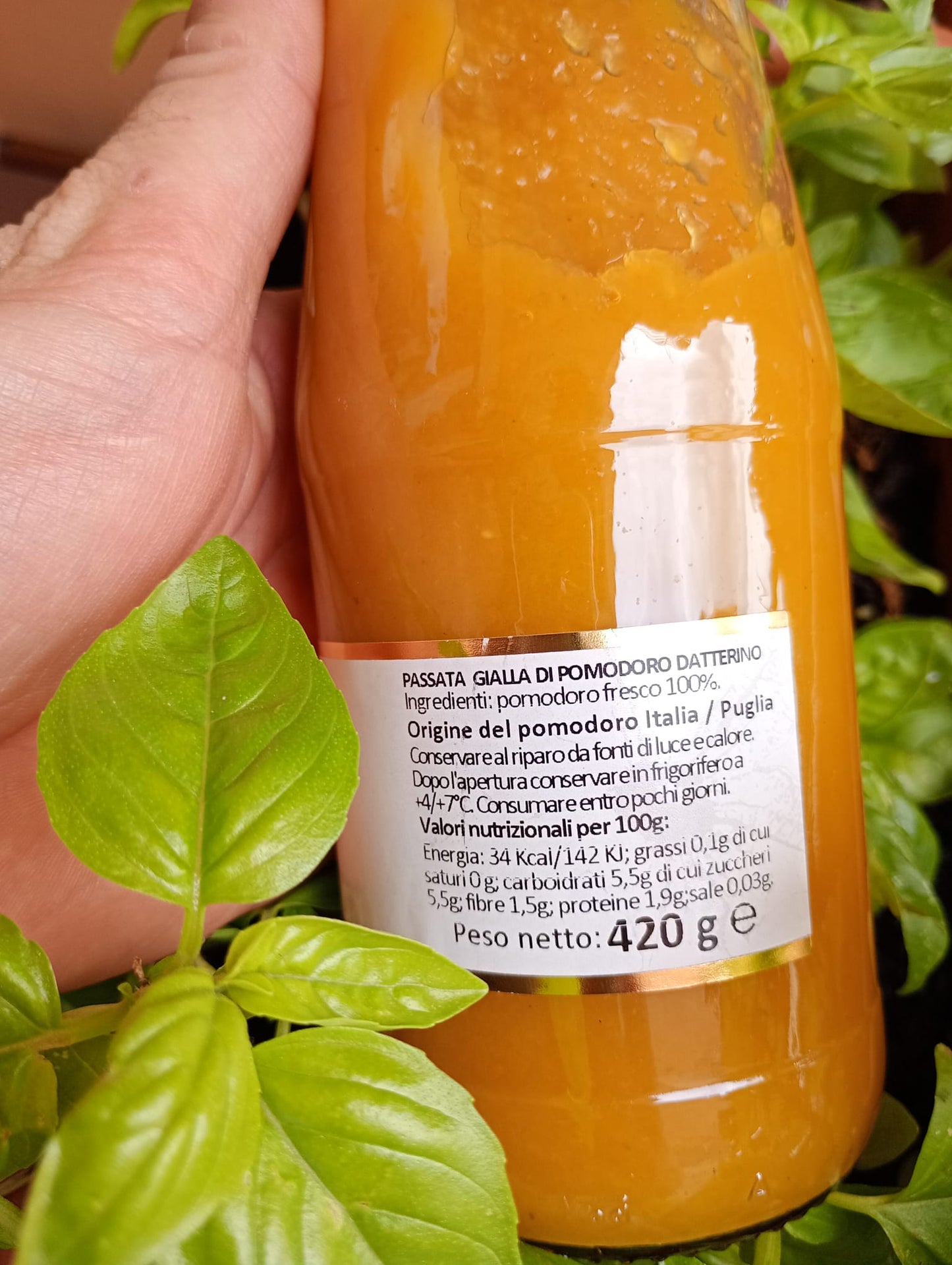 Passata di Pomodoro Giallo Datterino