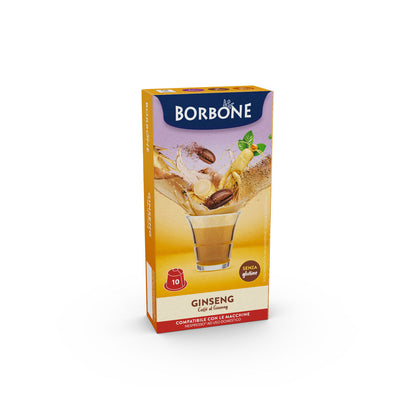 Caffè Borbone Ginseng 10 CAPSULE - Compatibili con le Macchine ad uso domestico Nespresso